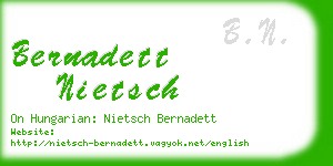 bernadett nietsch business card